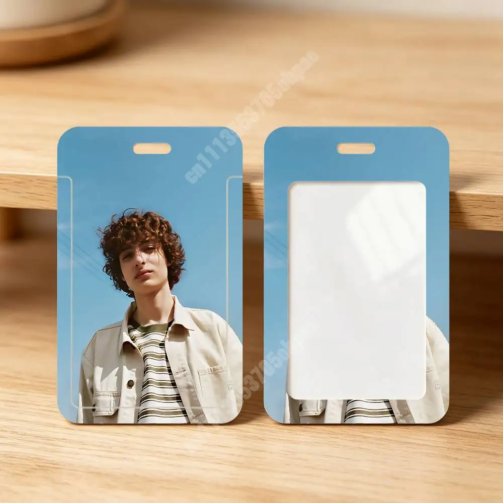 F-Finn W-Wolfhard Mike Wheeler Plastic Card Holder Staff ID Card Clear Transparent Campus Access Name Tag view 5