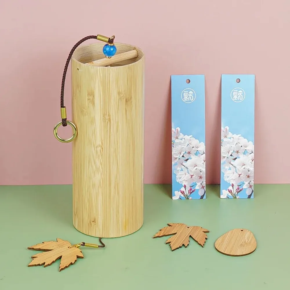 

Японский ветряной колокольчик в стиле ретро - ручной бамбуковый колокольчик для медитации и исцеляющей мелодии