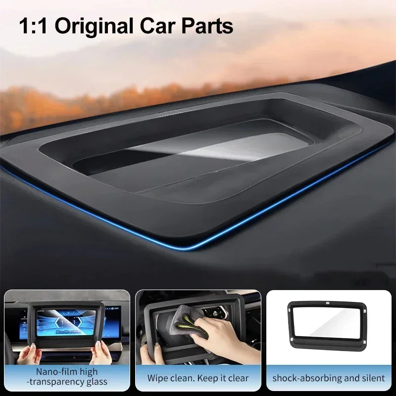 Fit for VW Volkswagen Tiguan L Pro 2024 2025  Car HUD Protective Cover Head-Up Display Dust Cover Frame Windshield Accessories