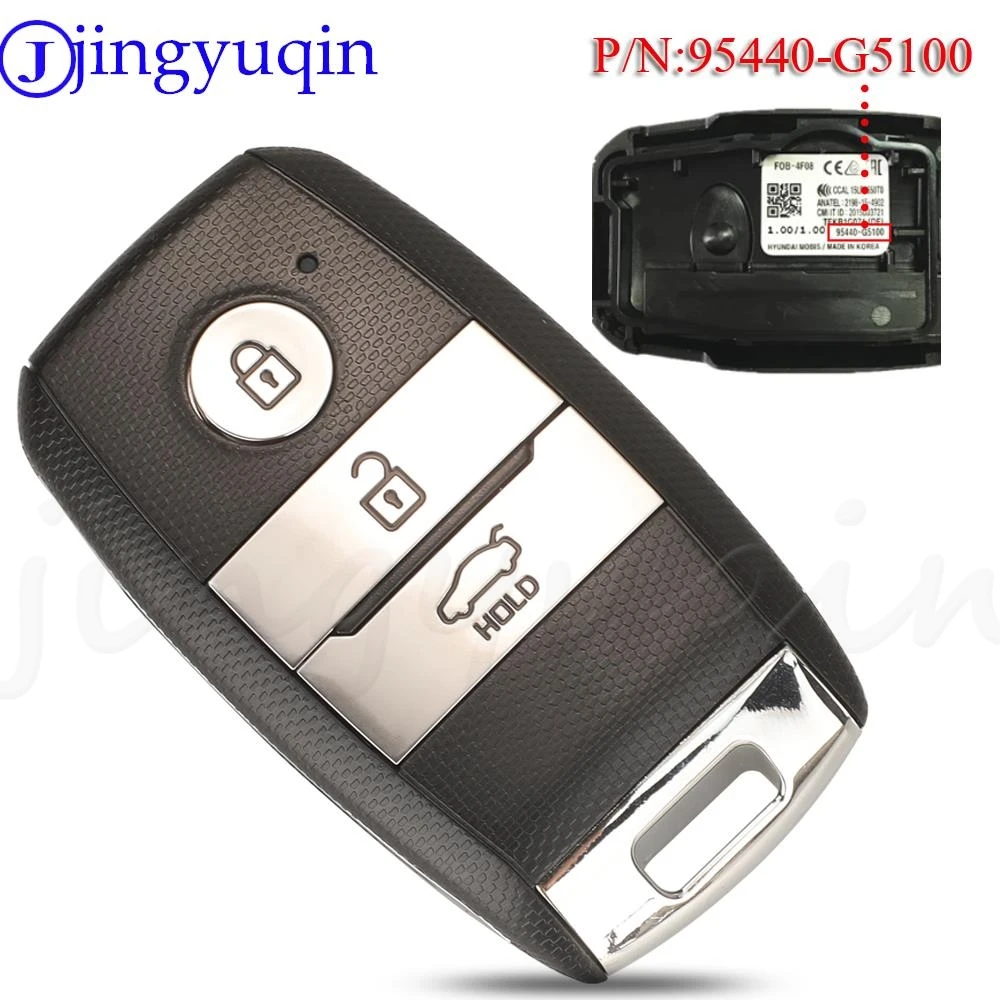 jingyuqin 95440-G5100 Smart Car Remote Key Fob 434MHz ID47 Chip For Kia Niro 2016-2018 3 Buttons  Auto Fob Contol Keyless Go