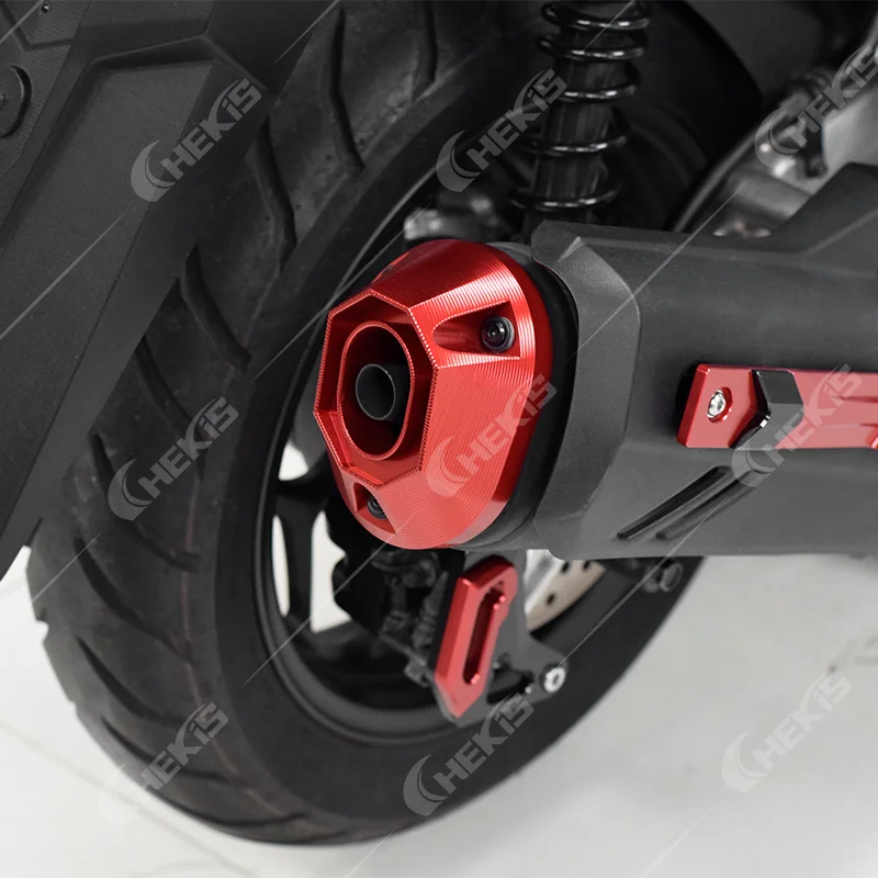 Chekis Is Suitable for Honda 2020-2024 Pcx125 Pcx160 Vario160 Modified Accessories Exhaust Pipe Tail Cover Exhaust Tail Protective Cover Aluminum