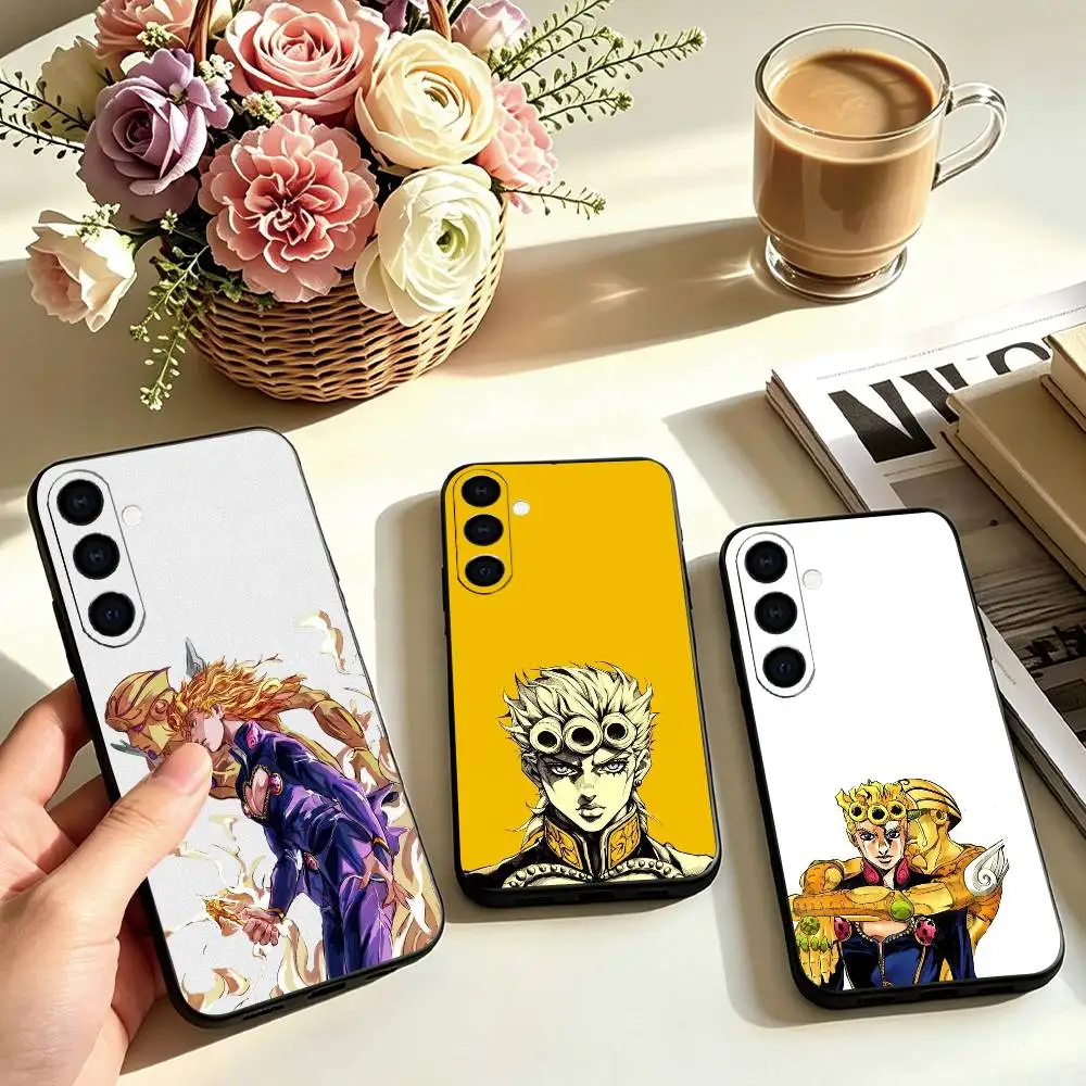 JoJos Bizarre Adventure Giorno Giovanna  Phone Case For Samsung Galaxy A73,A72,A71,A70,A53,A52,A51,Others Soft Black Cover Gift