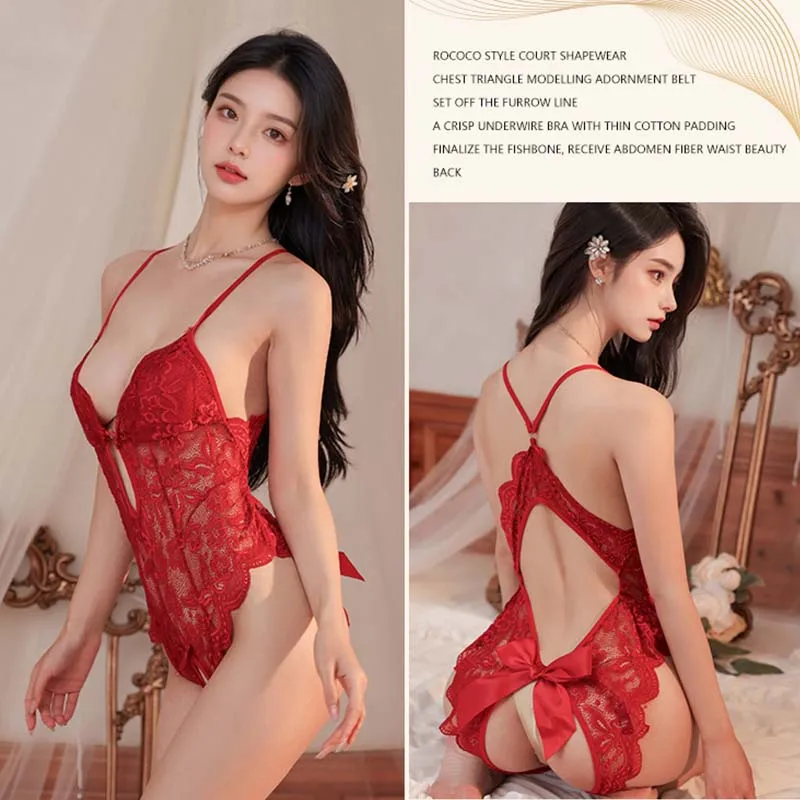 Lingerie feminina brinquedos cama crotchless roupas eróticas exóticas babydolls adulto profundo v sutiã aberto quadril bodysuit 18 + trajes sexuais loja