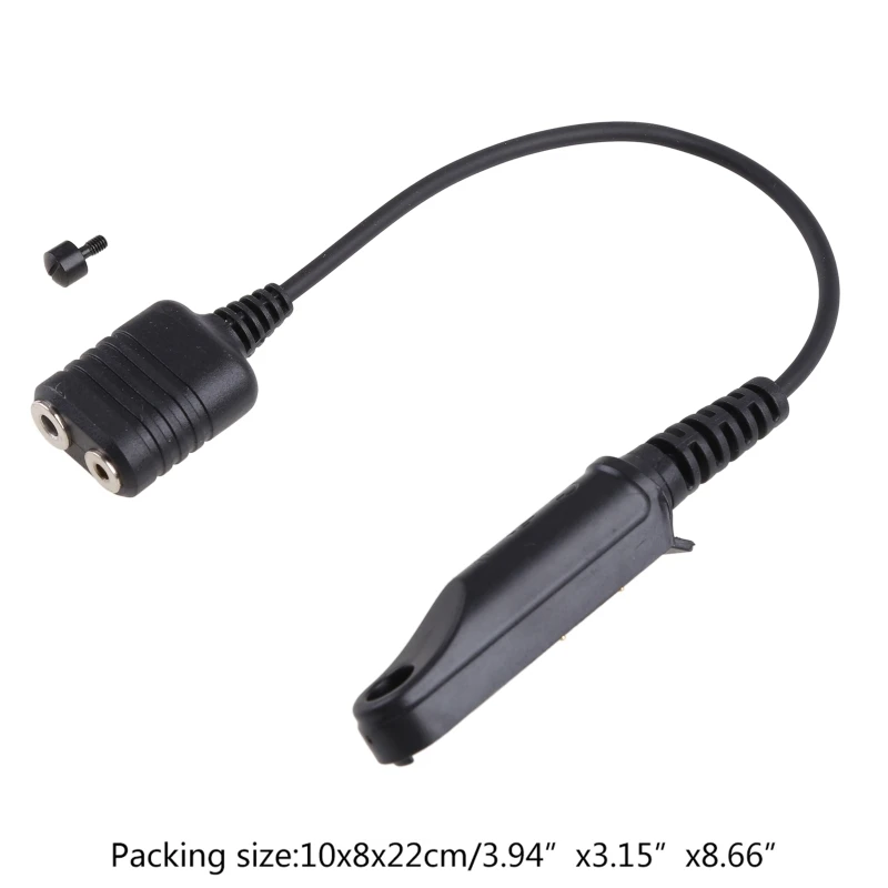 Adapter Cable Baofeng UV-9R Plus UV-XR Waterproof to 2 Pin Suitable for UV-5R UV-82 UV-S9 Walkie Talkie Headset Speaker