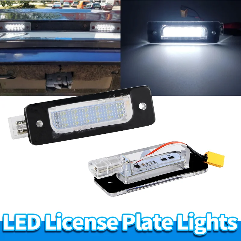 FOR BMW 3 5 6 7 Series E12 E28 E30 E23 Sedan E24 M1 E26 Coupe Z1 Roadster 1972-1993 LED License Plate Lights Lamp 63261366582