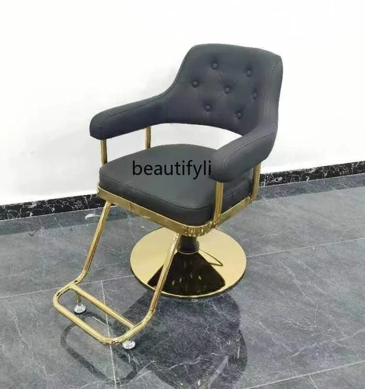 صالون حلاقة كرسي بسيط لصالون الشعر كرسي قص الشعر صالون رفع البراز منطقة الصباغة الساخنة كرسي الحلاق