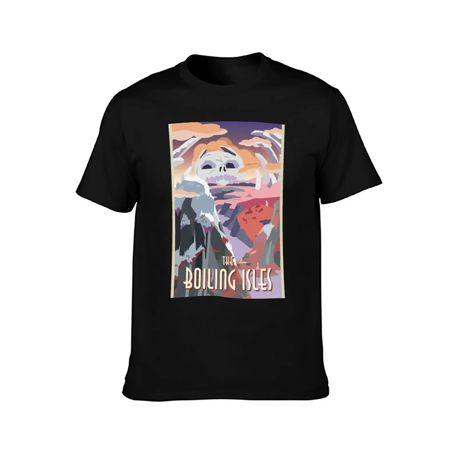 VISIT THE BOILING ISLES - The Boiling Isles T-Shirt Comfortable Basic Crew Neck Tee