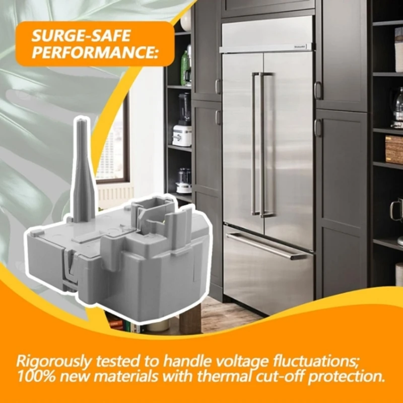 Heat Resistant Plastic Refrigerator Overload Starter Relays Featuring Overload Quick Easy Installation