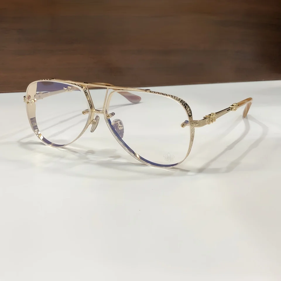 

Classic Pilot Titanium Alloy Luxury Design Eyeglasses Frame Men and Women's Anti Blue Light Fashion Optical Prescription Glasses