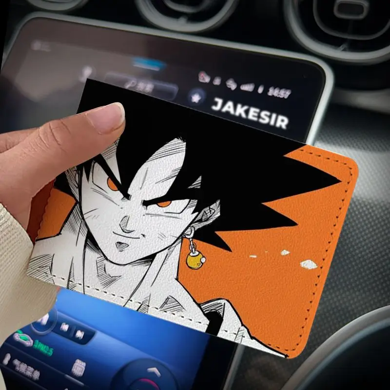Dragon Ball Son Goku Vegeta Bra Zweidimensionale Schutzhülle für Führerschein und Fahrzeugschein, Zwei-in-Eins-Schutzhülle, Unisex – Detail 3