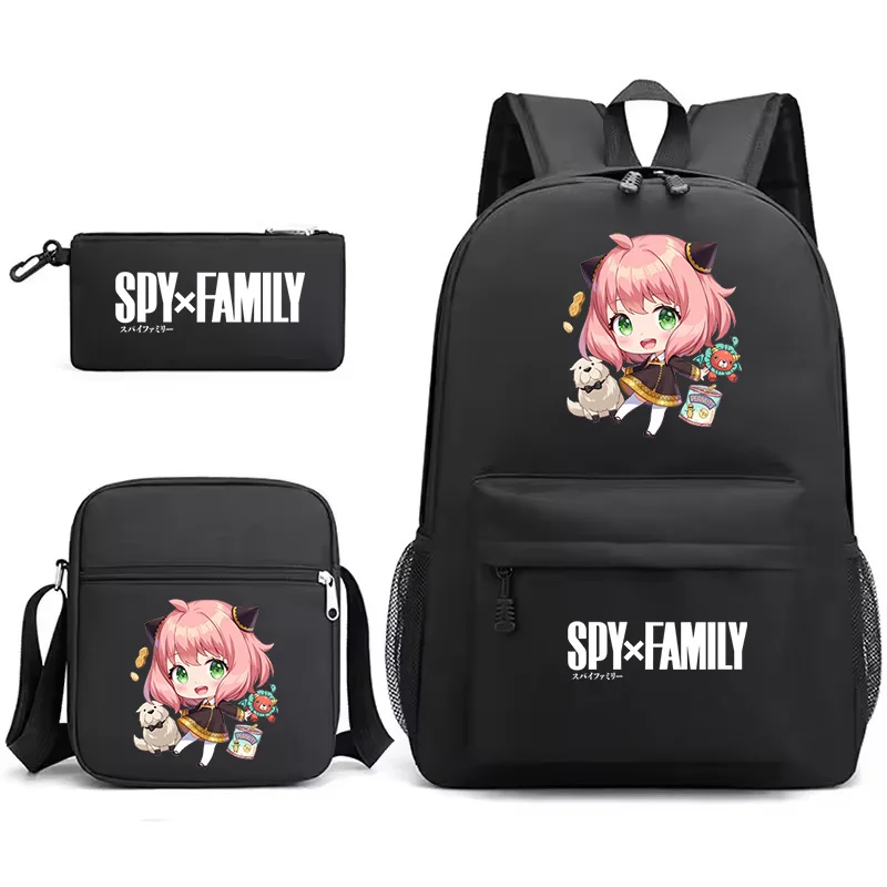 Spy X Family Anya Forger Backpack For Girls Boys 3pcs Set Children Rucksack Lightweight Students Shool Bags Women Laptop Mochila - view 5