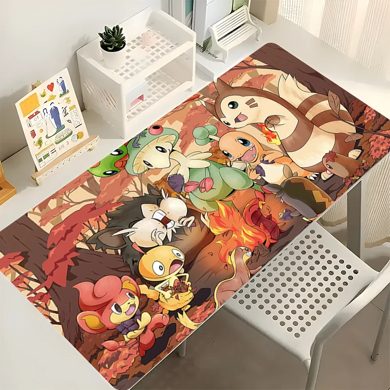 Mouse Pad Size Gamer Keyboard Pad Computer Gaming P-pokemonS Extended Mousepad Office PC Accessories Kawaii Extended Desktop Mat
