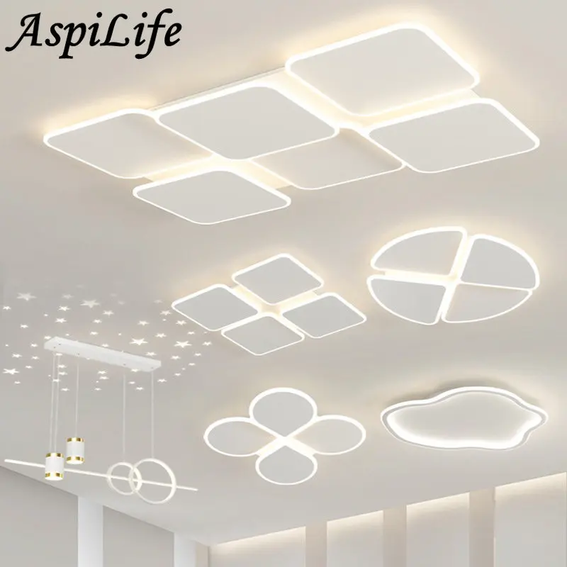 

2023 Modern Nordic LED Lights for Living Room Bedroom Dining Room Smart Home Decoration Ceiling Chandelier Fixture Indoor Lamps