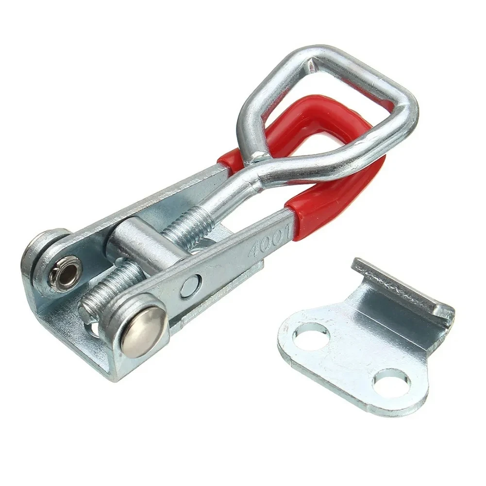 2/4PCS Heavy Iron Adjustable Buckle Lock Clamp Box Buckle Clamp Door Bolt Type Quick Clamp Accessory Horizontal