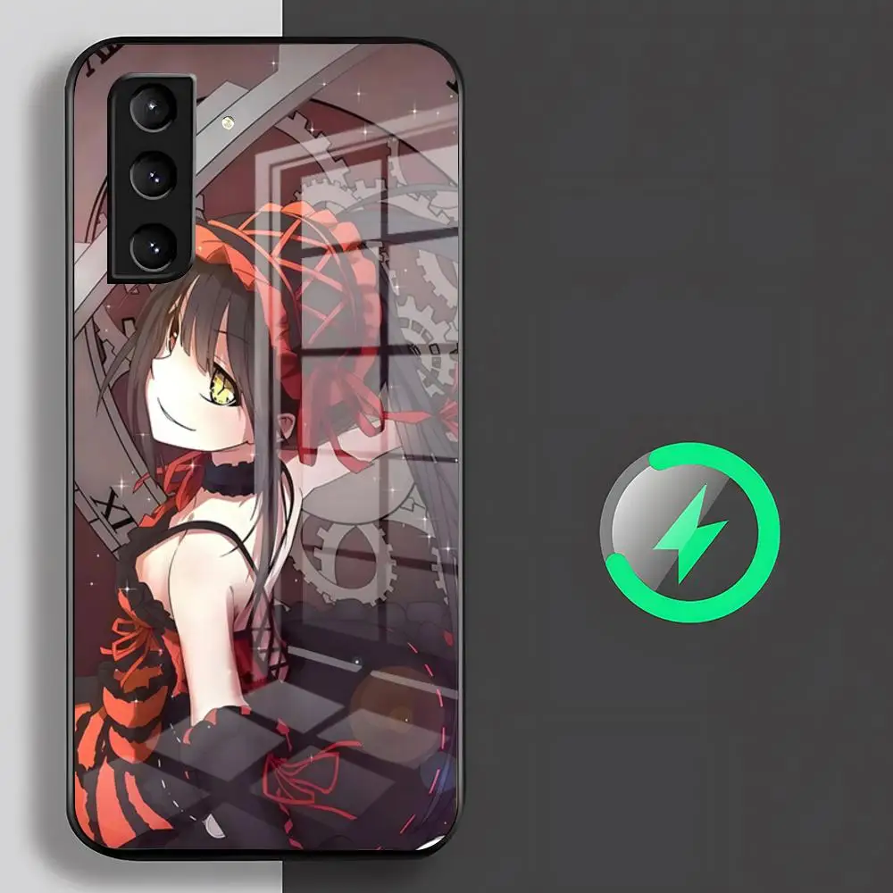 Tokisaki Kurumi Phone Case For Samsung S26 S25 S24 S23 S22 S21 S20 Edge Ultra Plus FE For Magsafe Glass Case