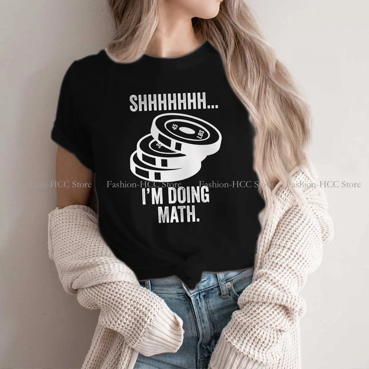 Shh Im Doing Hipster Polyester TShirts Math Momen Graphic Tops T Shirt O Neck