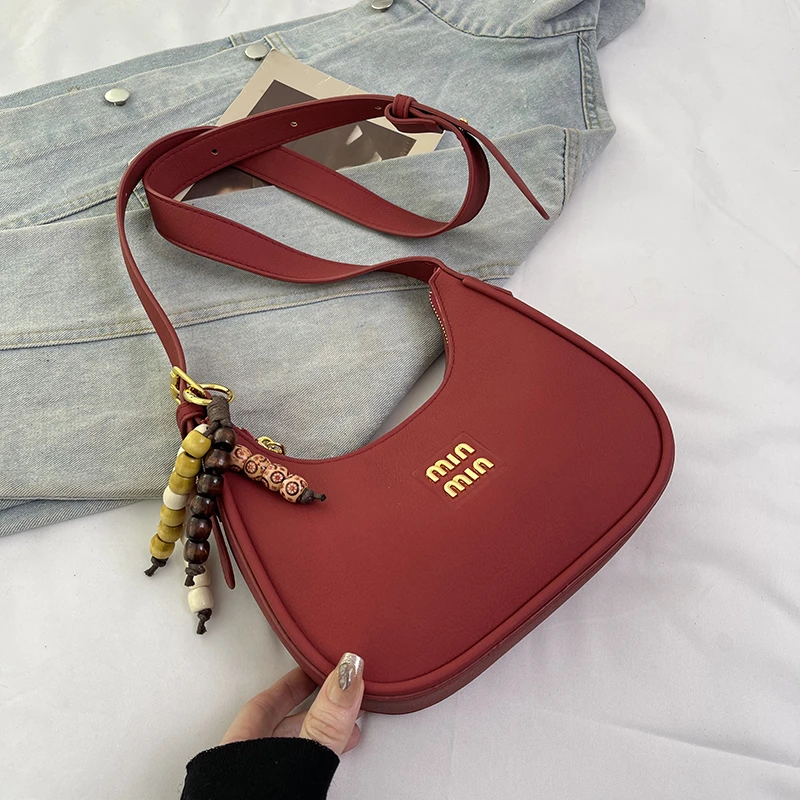 

Classic Elegant Leather Handbag Crossbody Bag For Women By Luxury Brand Famous Designer Shoulder Style