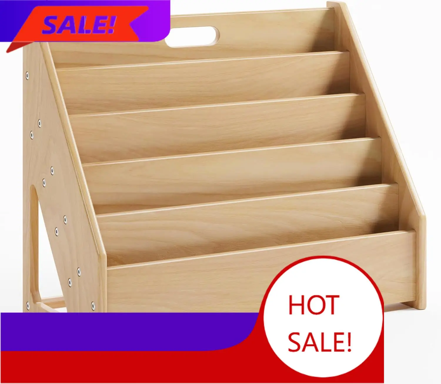 

BestsellerBestsellerBestsellerFront-Facing Montessori Bookshelf,5 Tier Book Display Shelf for Toddler,Kids Storage Magazine Rack