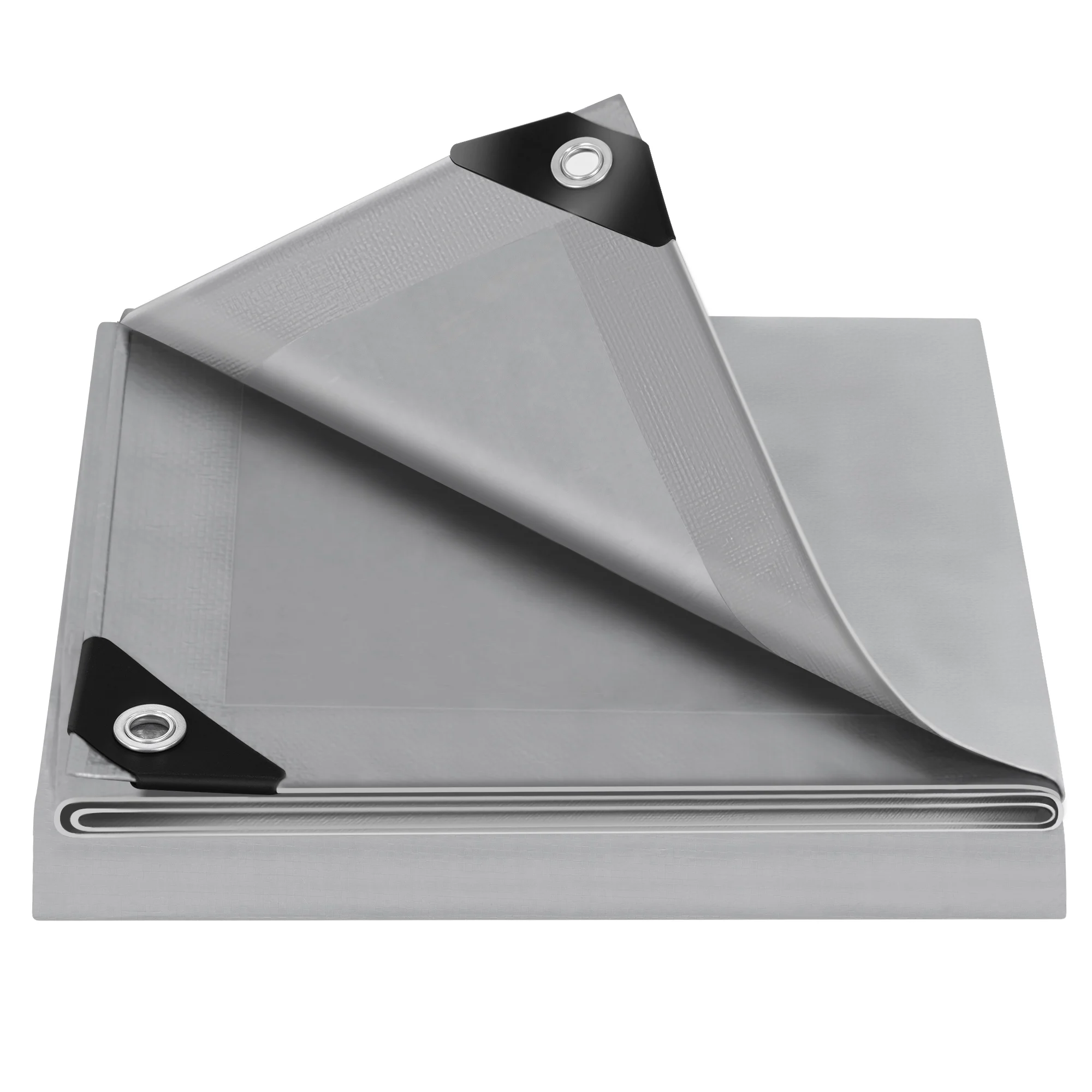 WOLTU – bâche imperméable robuste, couverture résistante aux UV/résistante aux intempéries avec œillets métalliques pour voitures, jardin, piscine, couverture de pluie extérieure en bois