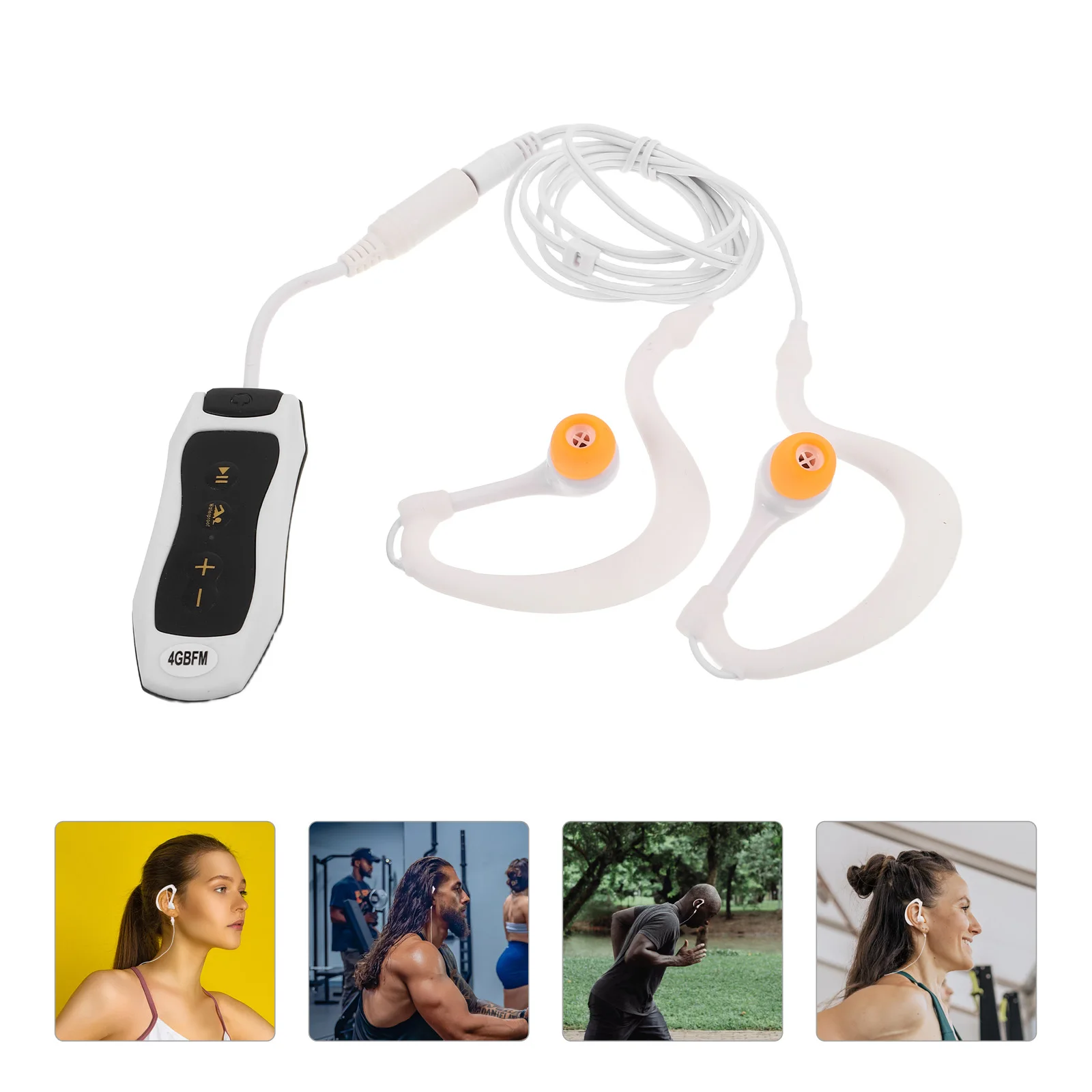 

Sports Headphones Earphones Music Player with Outdoor Waterproof Musical Running Portable