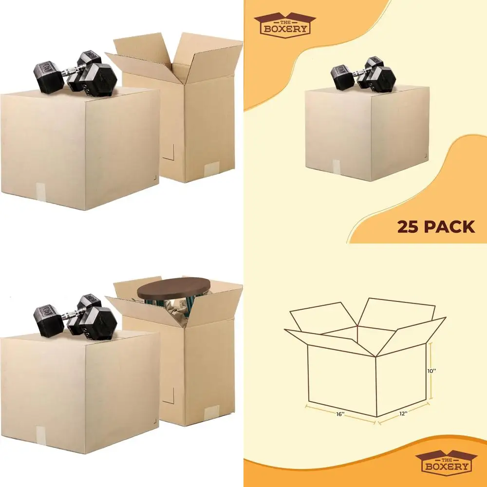

Heavy-Duty 16x12x10 Book Storage Boxes, Set of 25