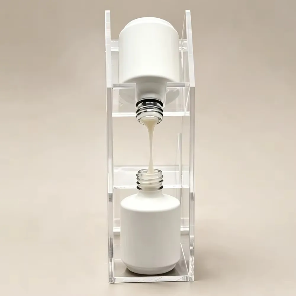 Acrylic Nail Polish Inversion Rack Leak-proof Transparent Nail Polish Bottle Holder Storage Display Stand For Salon & Home Use