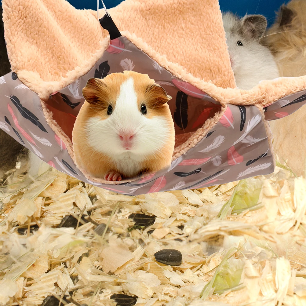 

Cotton Hiding Place Small Pet Hammock Warm Hamster Sleeping Pouch Comfortable Breathable Long Life Safe Hiding Decorative Bed
