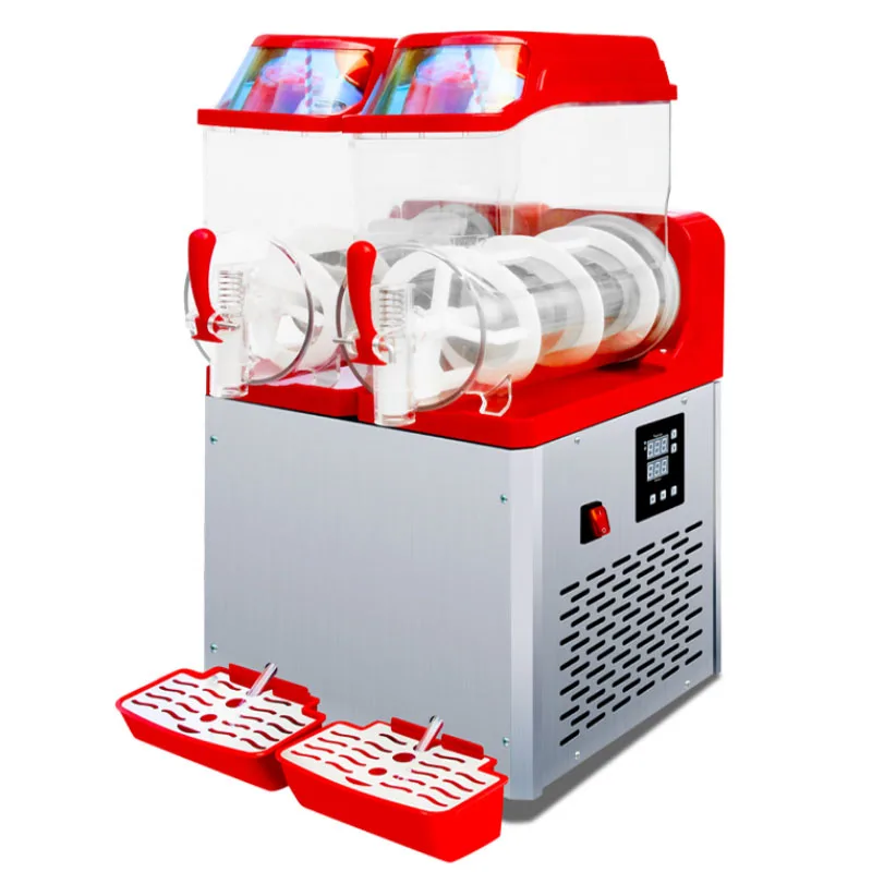 Slush Machine Commercial Single Double Three Cylinder Home Automatic Cold Drink Beverage Snow Melting Maker