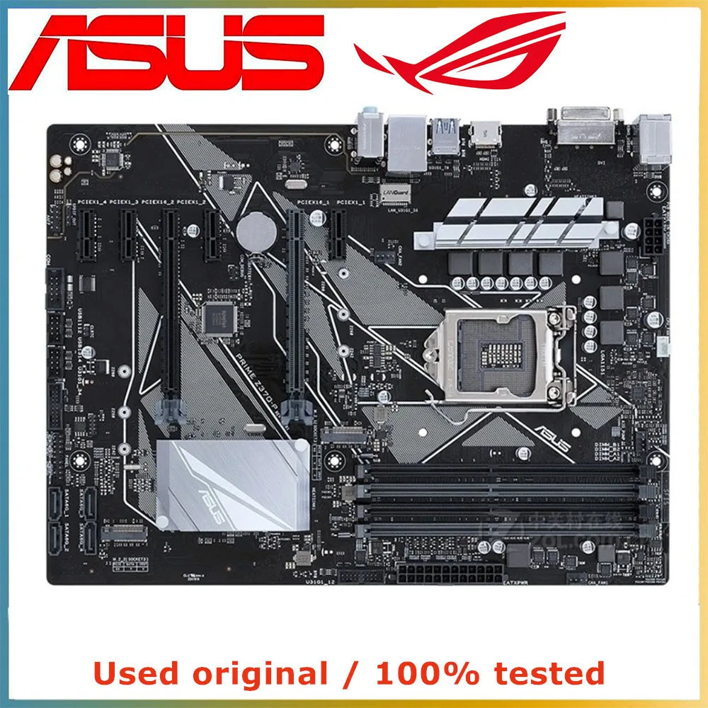 

For ASUS PRIME Z370-P Computer Motherboard LGA 1151 DDR4 64G For Intel Z370 Desktop Mainboard M.2 NVME PCI-E 3.0 X16