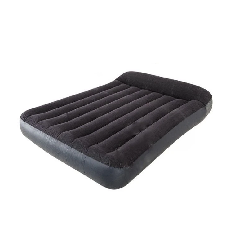 Double inflatable bed with electric air pump, portable inflatable bed for outdoor camping