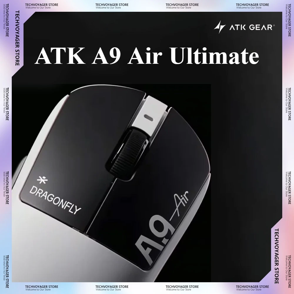 ATK A9 Air Ultimate Gaming Mouse 8K PAW3950Ultra خفيف الوزن مخصص لاسلكي سلكي وضع مزدوج الفئران PC ملحقات رياضية إلكترونية هدايا