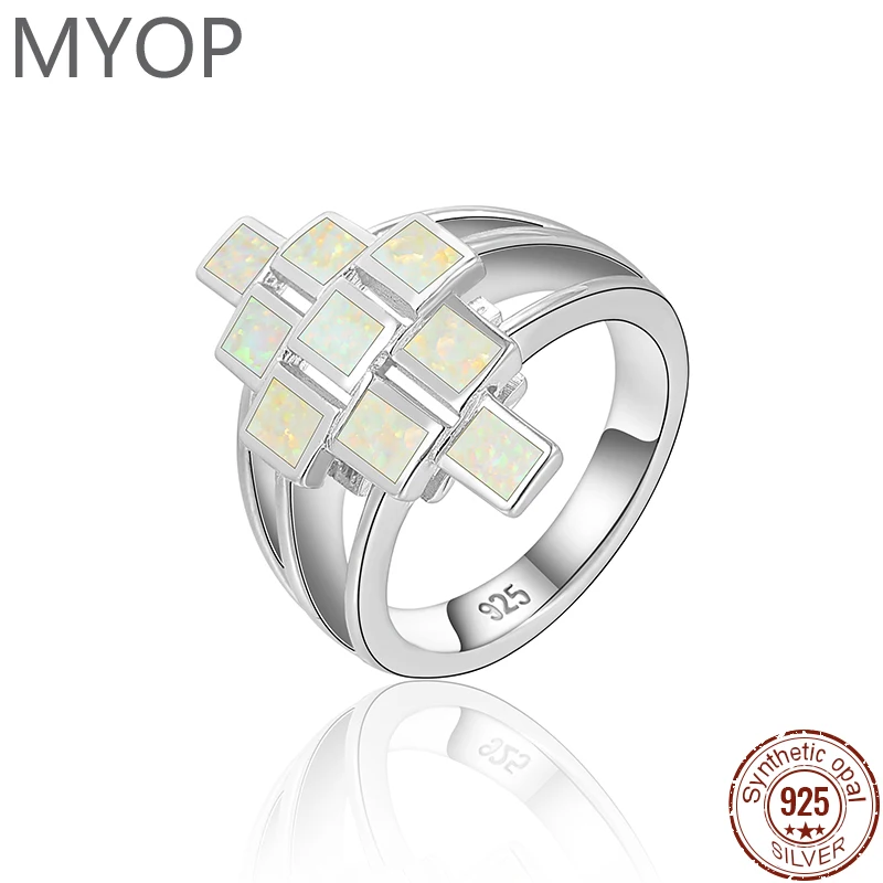 MYOP Contrast Effect Soft Just Fun 2023 Jewelry 925 Sterling Silver Opal Ring