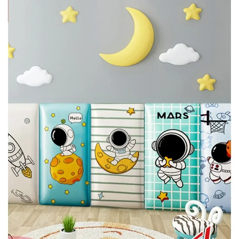 Cartoon Wall Stickers Anti-collision Tatami Wall Soft Bag Headboards Self-adhesive 3d Backrest Cushion Stickers Wall Decoration