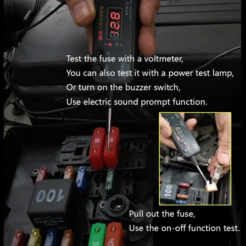 Electrical System Tool for Automotive Testing Short Circuit Detector Vehicle Pulse Sensor Signal Light Testing Pen Probe