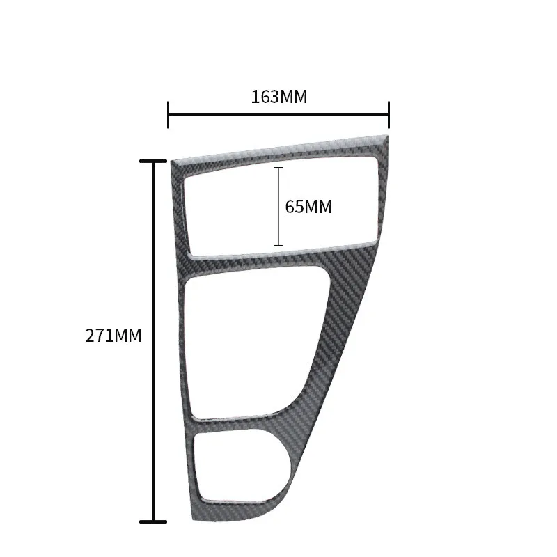 Carbon Fiber Sticker Gear Shift Panel Cup Holder Panel Modification Cover Trim Strips For Infiniti Q50 Q60 Car Inner Accessories