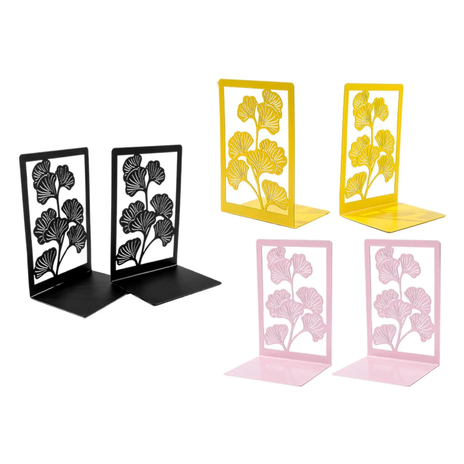 

Ginkgo Book Ends,Decorative,Unique Modern Bookshelf Decor Organizer Bookends Book Stopper for School Office (1 Pair)