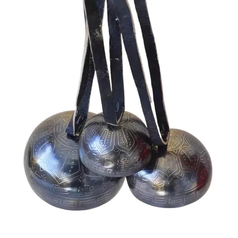 Handmade Copper Bell Meditation Wind Chimes Sound Healing Hand Bell Tibetan Landscape Bells Professional Musical Instruments