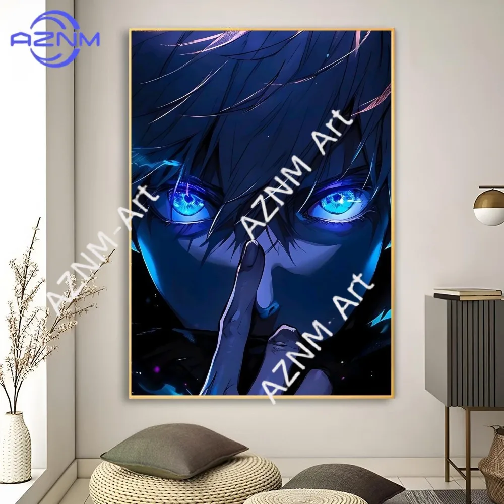 1pc Anime Character Gojo Satoru Jujutsu Kaisen Poster Poster Art Print Bar Living Room Furniture Decor view 4