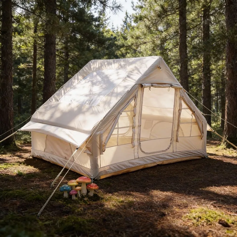 YTYIN Premium Waterproof Four-season Quick Automatic Opening 3-4 Person Air Tent Portable Detachable Oxford Cloth Inflatable Ten