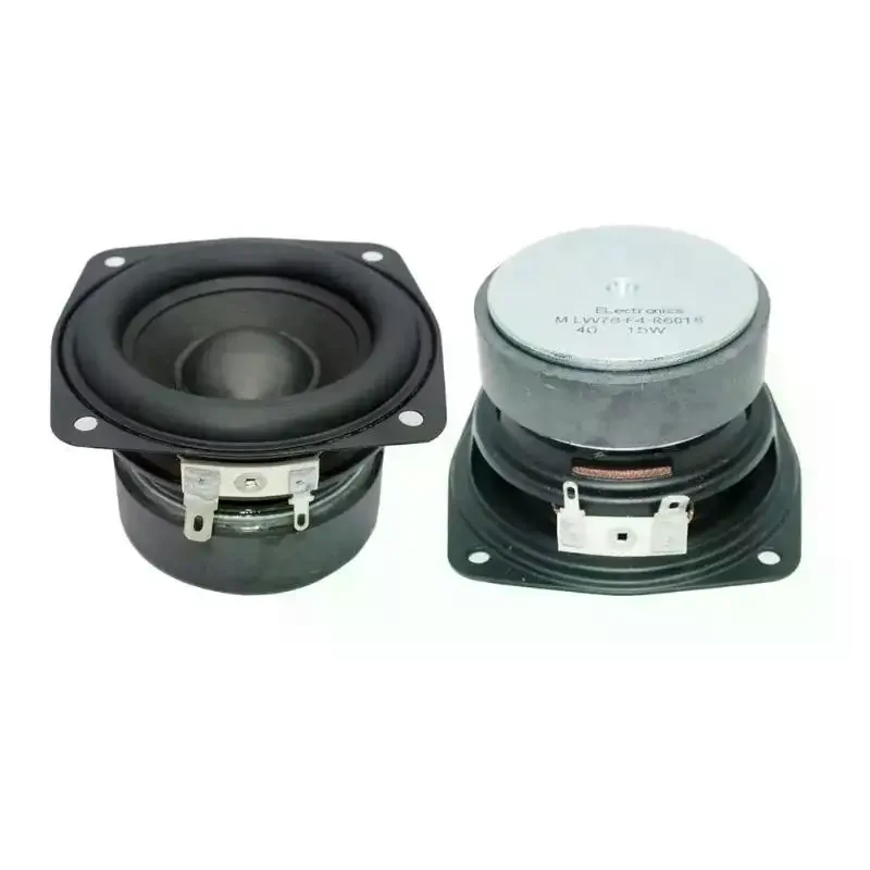 4Ω 20W Subwoofer Speaker 4 Inch Convex Bass Square Woofer DIY Bookshelf Speakers Hifi Home Sound Theater 1Pcs