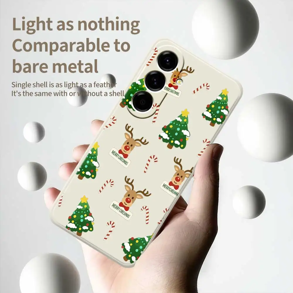 Christmas Style Phone Cases For Samsung Galaxy S25 S24 S23 S22 S21 S20 Ultra Plus S10Plus S24FE S23FE S22FE S21FE  Soft Cover