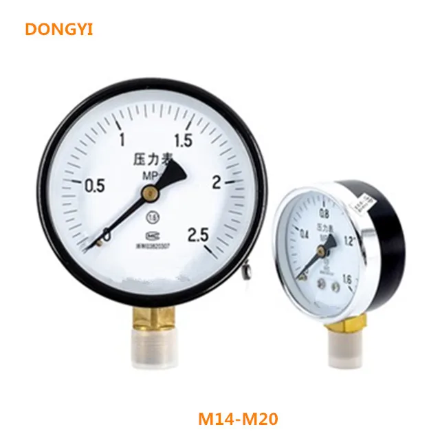 M14-M20 0,1-40mpa Medidor de pressão de ponteiro de alta qualidade para