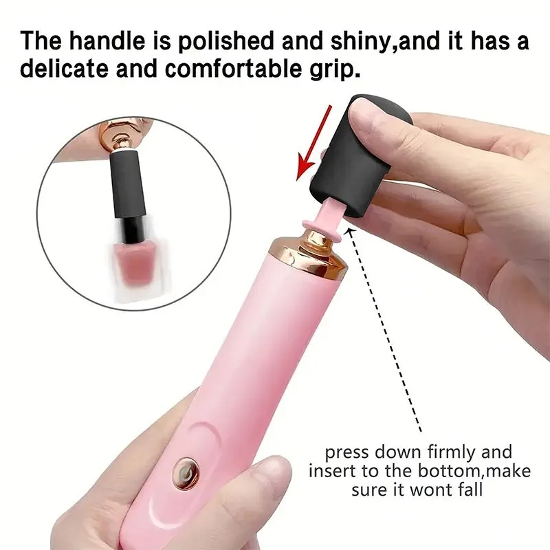 Eyelash Glue Shaker Electric Wakeup Device Nail Polish Tattoo Ink Pigment Liquid Shaking Machine with 2pcs Connector Makeup Tool