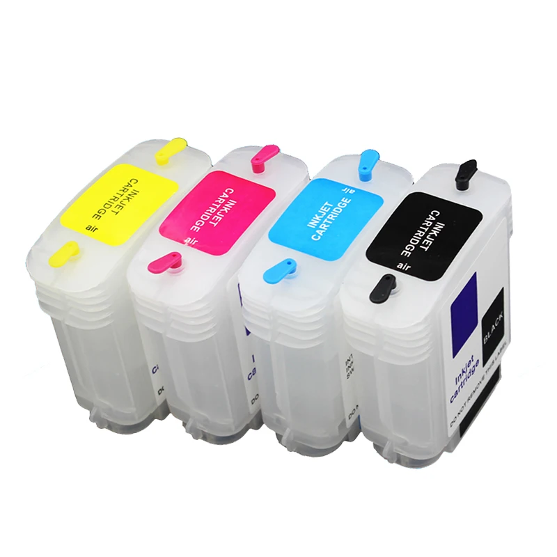 Refillable cartridge compatible for HP10 HP82 compatible for HP Designjet 10ps 20ps 120nr 50ps 500 800 sereis printers