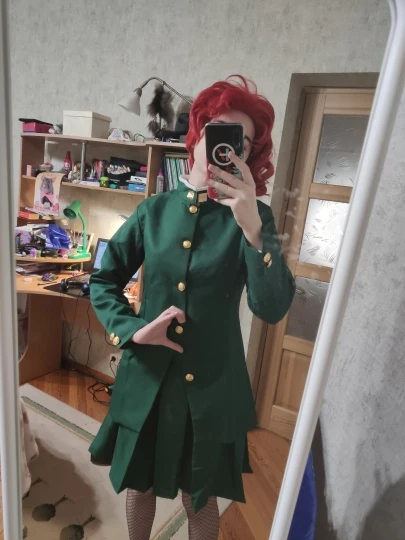アニメジョジョの奇妙な冒険花京院典明女性コスプレ衣装ハロウィン男性