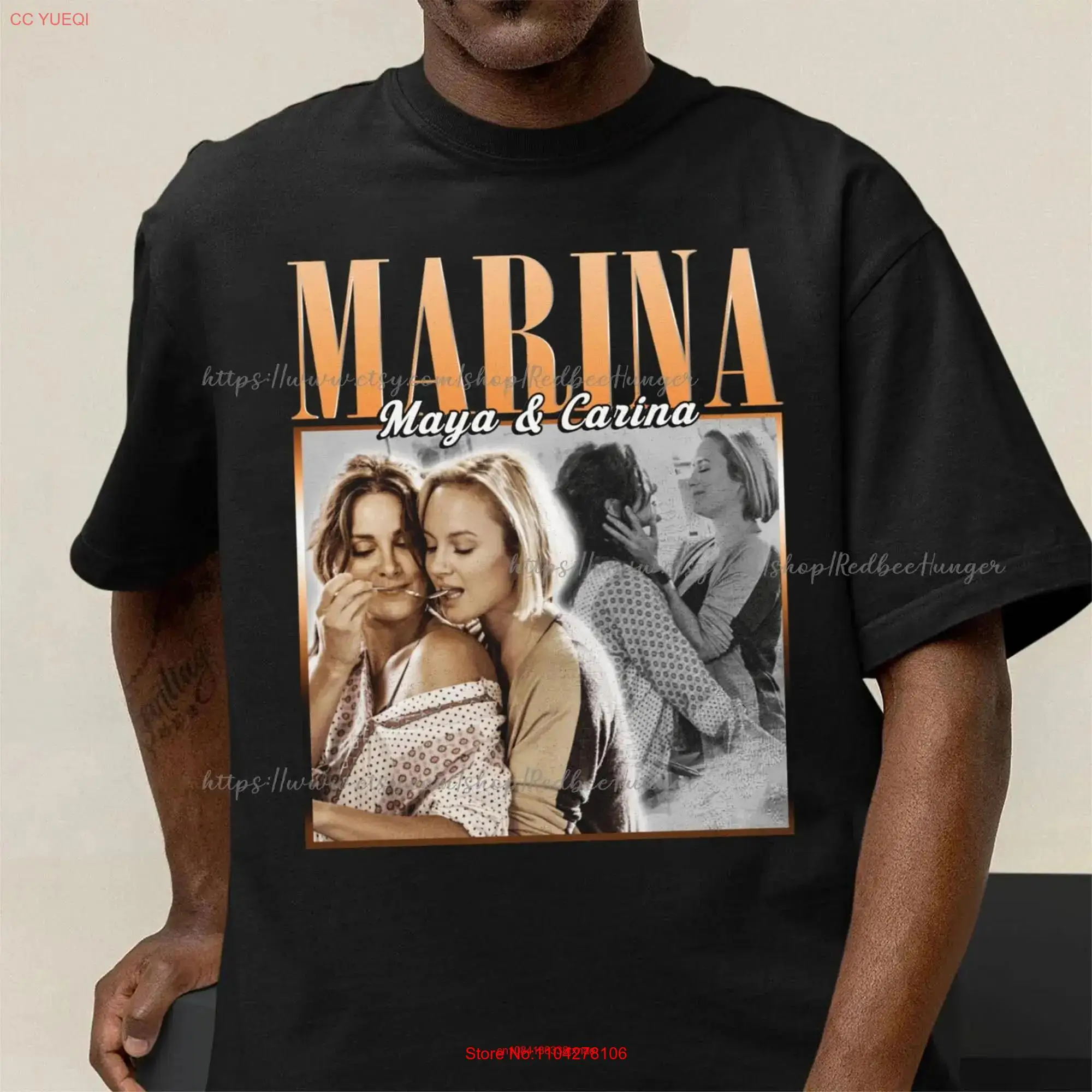 Marina T Shirt Maya and Carina Station 19 Vintage long or short sleeves