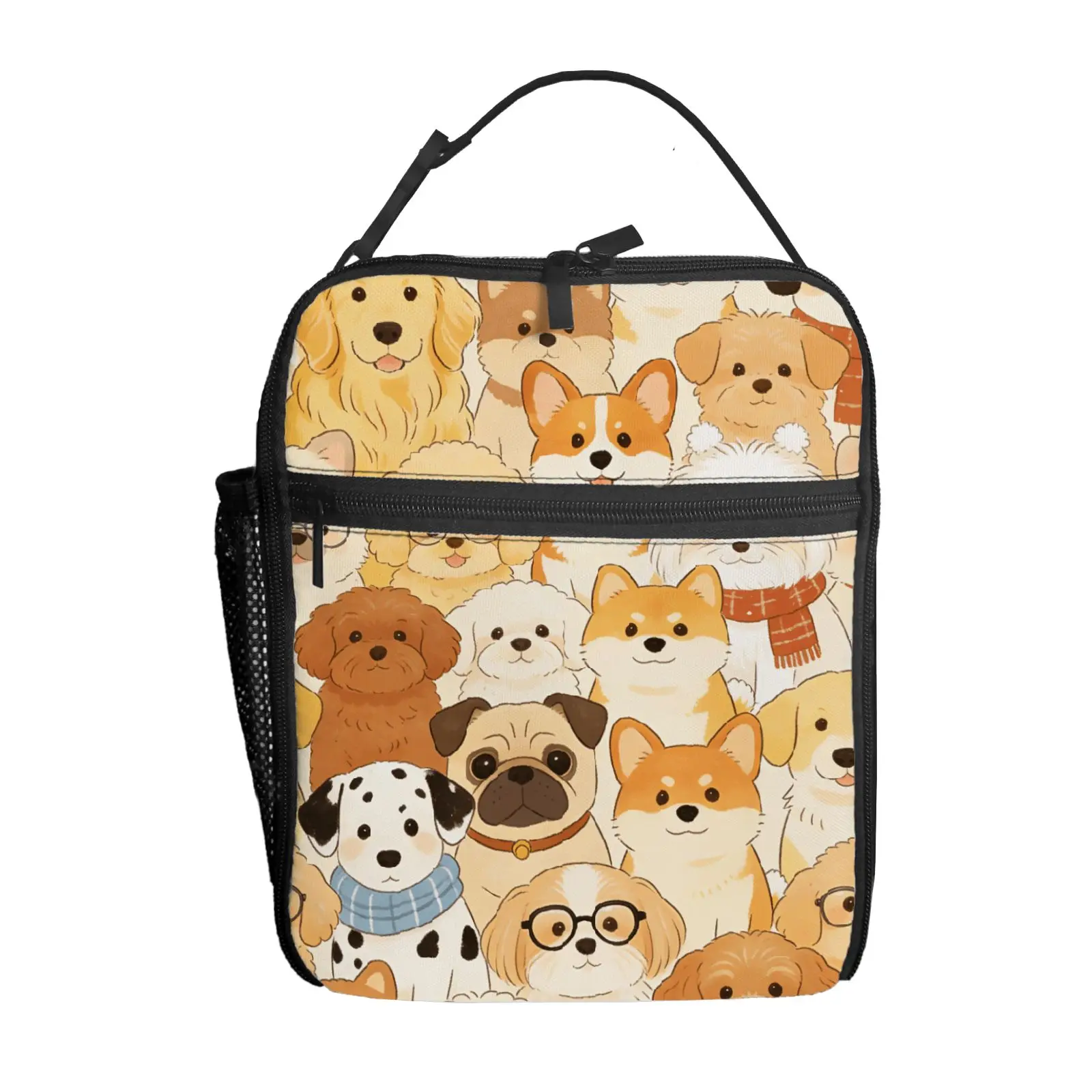 

1 шт. сумка для обеда с мультяшным принтом щенка, высококачественная, милая, повседневная, для вечеринок, пикников, школы, в подарок, для ежедневного использования