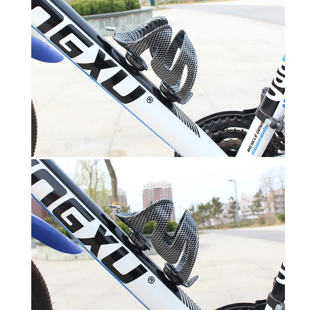 

2pcs Quick Release Carbon Fiber Water Bottle Holder For Cycling Bike Lightweight Durable Adjustable Cage Scratch Resistant Side