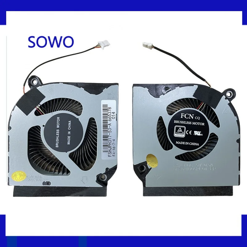 Laptop CPU Cooling Fan for Acer Nitro 5 PH317-53 PH315-52 AN515-55 AN517-52  Series DFS5K223052836