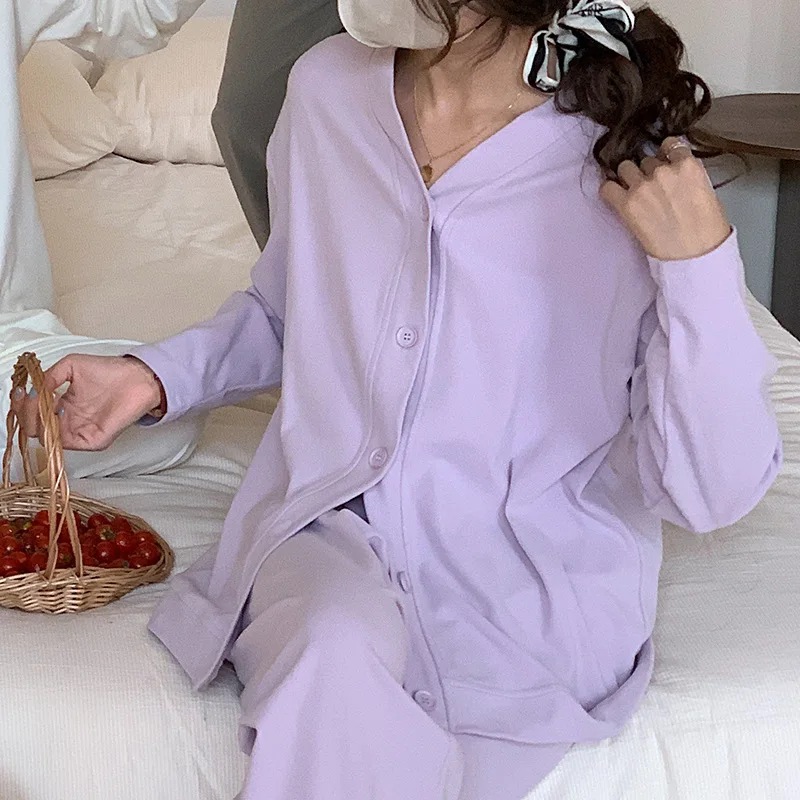 Pyjama Femme Sleep Women\'s Pajamas Warm Autumn Winter Nightwear Set New Long-sleeve Long Pants Suit Casual Home Wear Clothing